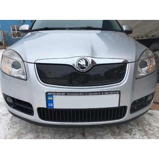 Ziemas pārsegs radiatora režģim (2007-2010, augšējais) Skoda Roomster 2006–2015 foto 1
