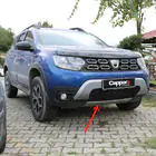 Renault Duster 2018–2024 Priekšējā bampera apakšējā uzlika (ABS, pelēka) foto 1