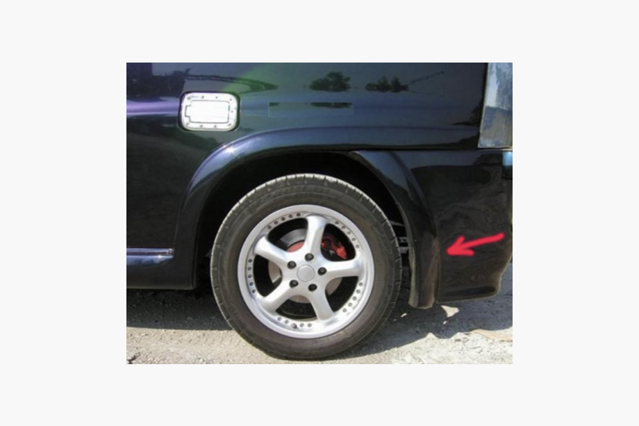 Mercedes Vito W638 1996–2003 Aizmugurējo dubļusargu uzlikas (krāsošanai) Image