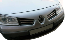 Renault Megane II 2004–2009 Radiatora režģa uzlikas (modelis 2006↗, 4 gab., nerūsējošais tērauds) Carmos - turku teras foto 1