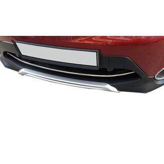 Priekšējā bufera uzlika (2014-2017, nerūsējošais tērauds) Nissan Qashqai 2014–2021 foto 1