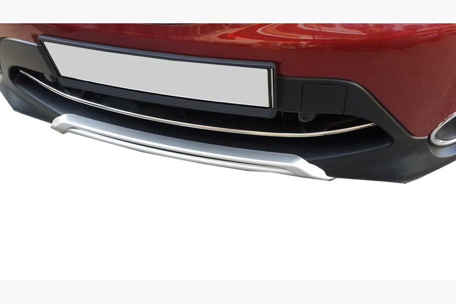 Nissan Qashqai 2014–2021 Priekšējā bufera uzlika (2014-2017, nerūsējošais tērauds) Image