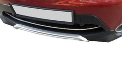 Nissan Qashqai 2014–2021 Priekšējā bufera uzlika (2014-2017, nerūsējošais tērauds) foto 1