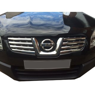 Radiatora režģa uzlikas (8 gab., nerūsējošais tērauds) Nissan Qashqai 2007–2010 foto 1