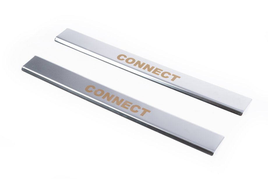 Ford Connect 2006–2009 Durvju sliekšņu uzlikas Carmos V1 (2 gab., nerūsējošais tērauds) Image