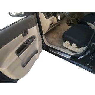 Sliekšņu uzlikas Carmos V1 (4 gab., nerūsējošais tērauds) Hyundai Accent 2006–2010 foto 2