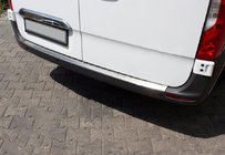 Mercedes Sprinter W907/W910 2018– OmsaLine aizmugurējā bufera uzlikas (nerūsējošais tērauds) foto 1