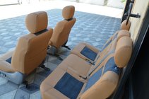 Toyota Land Cruiser 100 1998–2007 Autosēdekļu pārvalki (dermātins + Alcantara, Elite) foto 3