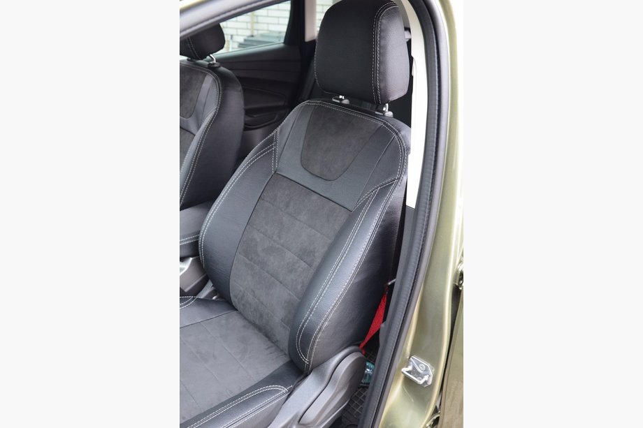 Ford Kuga/Escape 2013–2019 Modelēti auto sēdekļu pārvalki SoyuzAuto Leather Style Image