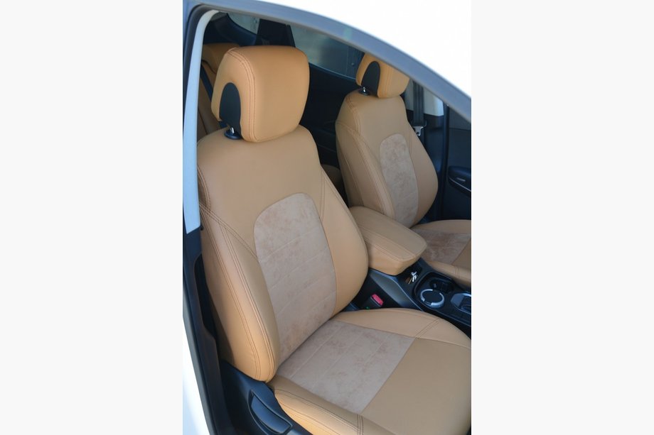 Hyundai Santa Fe 3 2012–2018 Autosēdekļu pārvalki SoyuzAuto Leather-style Image