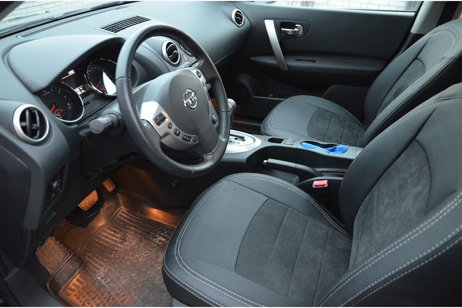 Nissan Qashqai 2010–2014 Autosēdekļu pārvalki SoyuzAuto Leather-style Image