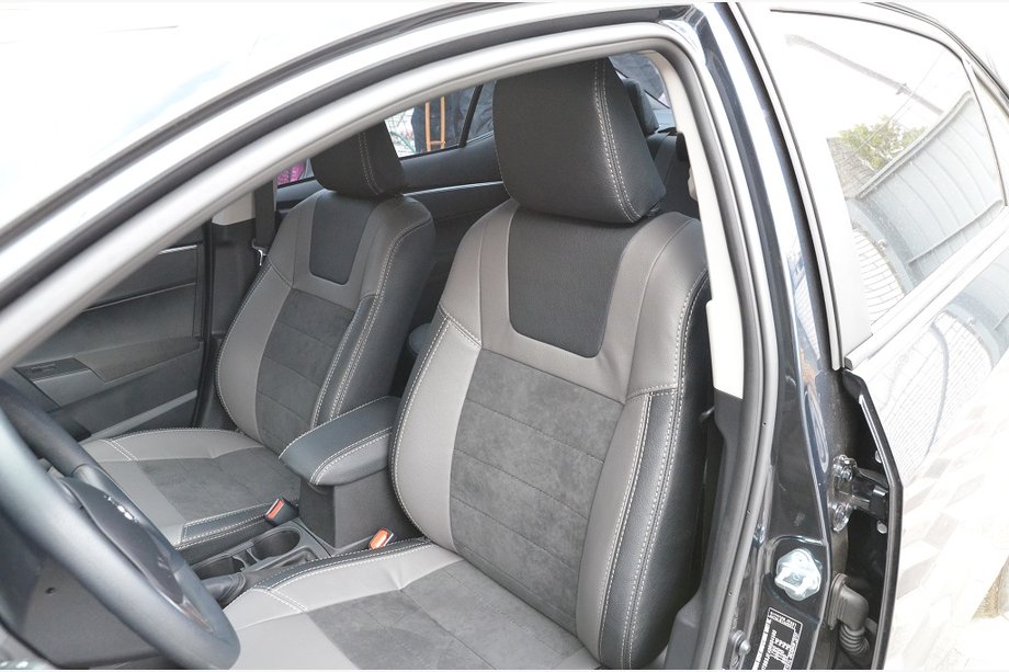 Toyota Corolla 2013–2019 Sēdekļu pārvalki Elite (ādas aizstājējs ↗ Alcantara imitācija) Image
