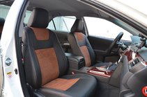 Toyota Camry 2011–2017 Autosēdekļu pārvalki (ādas imitācija / alkantaras aizstājējs, Elite) foto 4