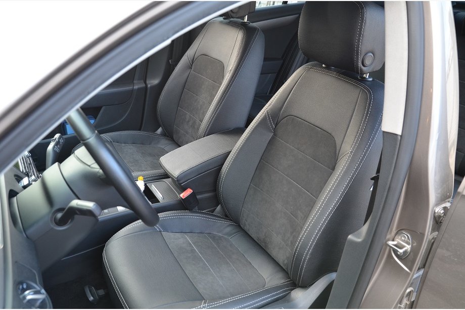 Volkswagen Passat B7 2012–2015 Autosēdekļu pārvalki SoyuzAuto Leather-style Image