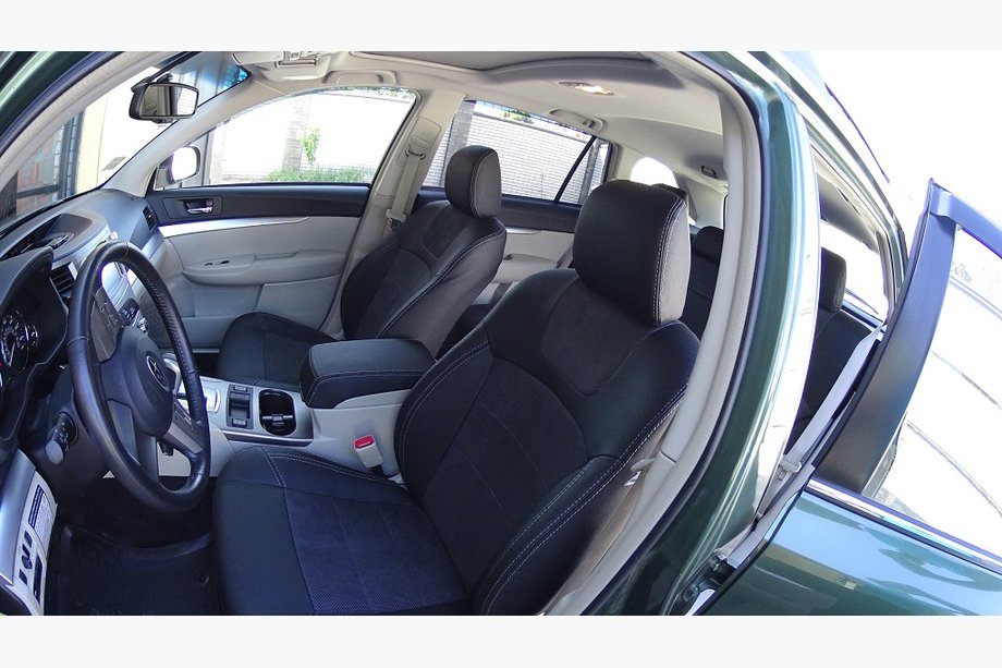Subaru Outback 2009–2014 Auto sēdekļu pārvalki SoyuzAuto Leather style Image