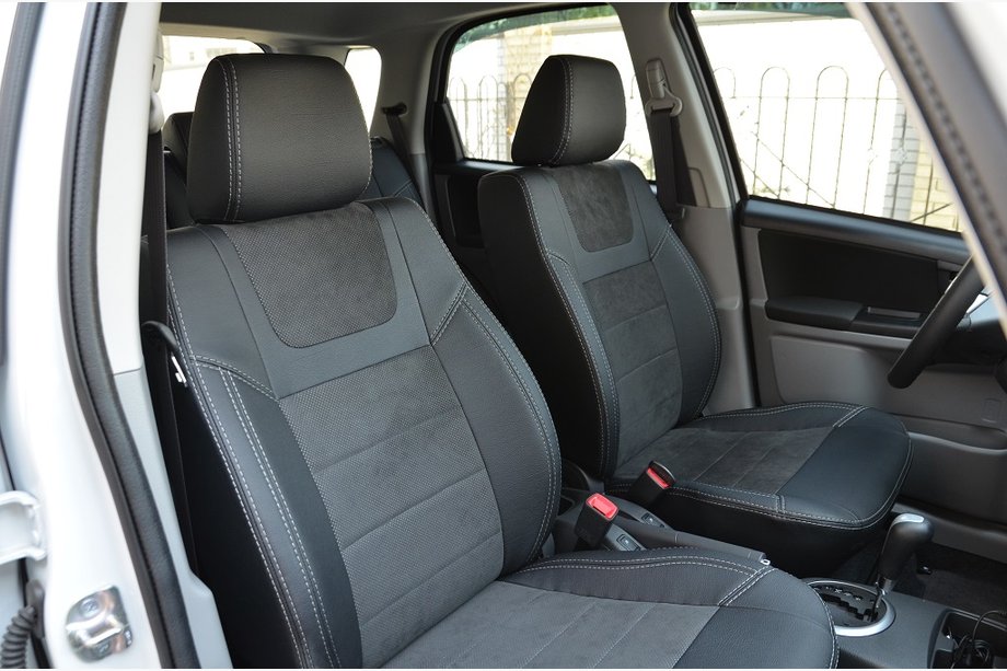Suzuki SX4 2006–2013 Autosēdekļu pārvalki SoyuzAuto Leather-style Image