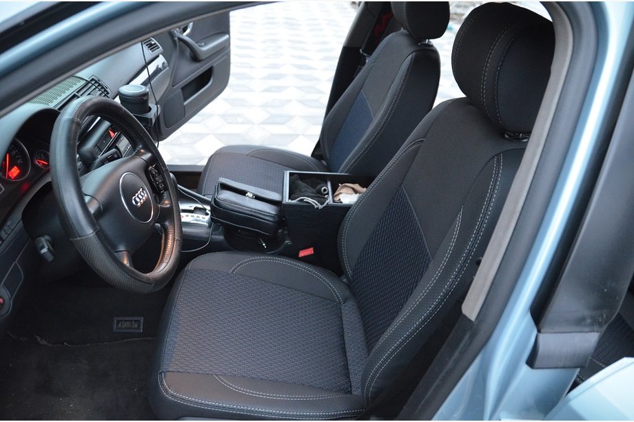 Audi A4 B6 2000–2004 JAUNUMS!!! Oriģināli SoyuzAuto Premium ekoādas sēdekļu pārvalki Image
