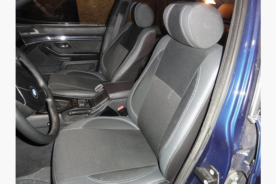 BMW 5. sērija E39 1996–2003 Autosēdekļu pārvalki (mākslīgā āda↗audums, Premium) Image