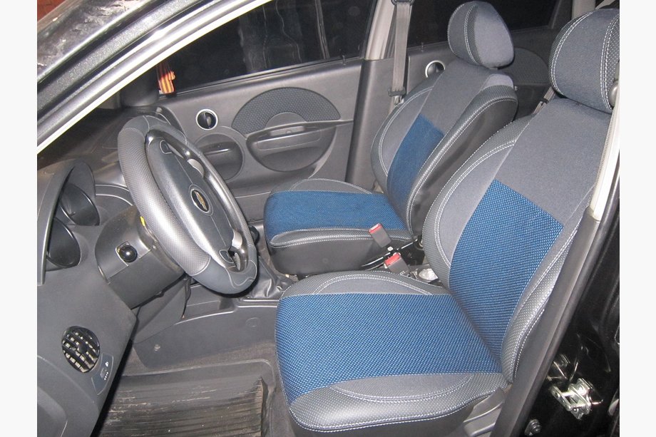 Chevrolet Aveo T200 2002–2008 JAUNUMS!!! Oriģināli SoyuzAuto Premium ekoādas sēdekļu pārvalki Image