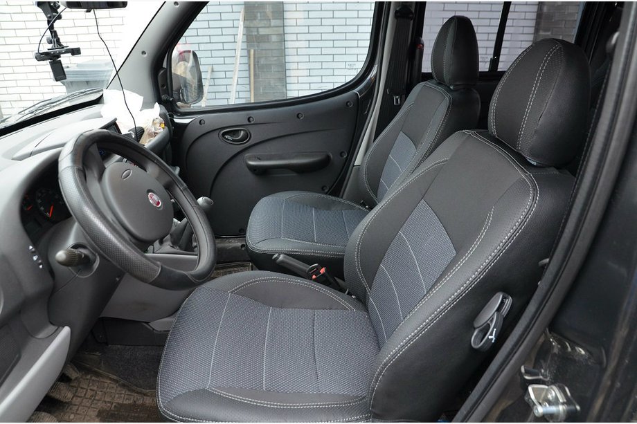 Fiat Doblo I 2005–2010 JAUNUMS!!! Oriģinālie SoyuzAuto Premium sēdekļu pārvalki (pilns salons) Foto 7
