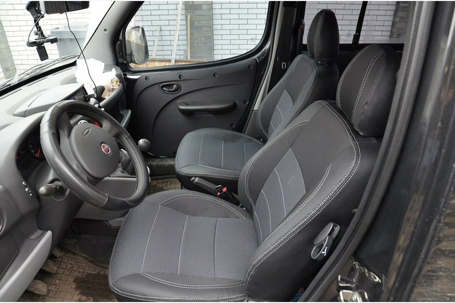 Fiat Doblo I 2005–2010 JAUNUMS!!! Oriģinālie SoyuzAuto Premium sēdekļu pārvalki (pilns salons) Foto 6