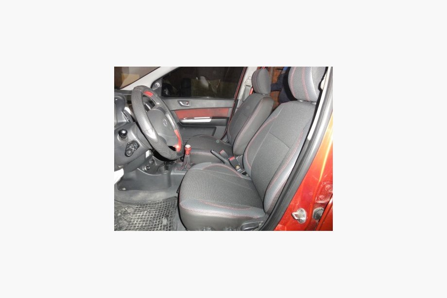 Hyundai Getz 2002– Autosēdekļu pārvalki (ekoāda + audums) Image