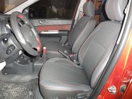 Hyundai Getz 2002– Autosēdekļu pārvalki (ekoāda + audums) foto 1