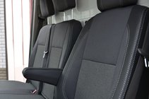 Volkswagen Crafter 2006–2016 Autosēdekļu pārvalki (mākslīgā āda↗audums, Premium) 1+1 foto 4