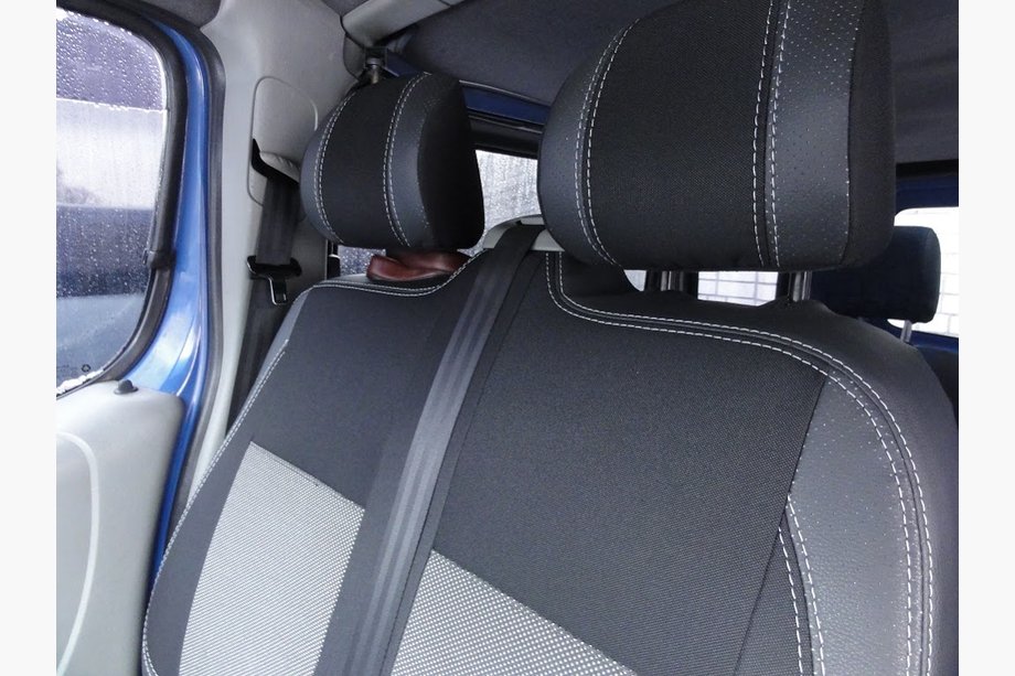 Nissan Primastar 2002–2014 Auto sēdekļu pārvalki (ekoāda un audums, Premium) Foto 5