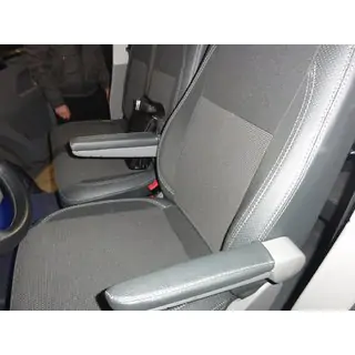 Auto sēdekļu pārvalki (ekoāda un audums, Premium) foto 3