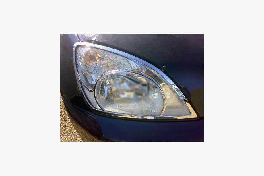 Chery Tiggo 1 2005–2016 Hromēti priekšējo lukturu uzlikas (ABS plastmasa) Image