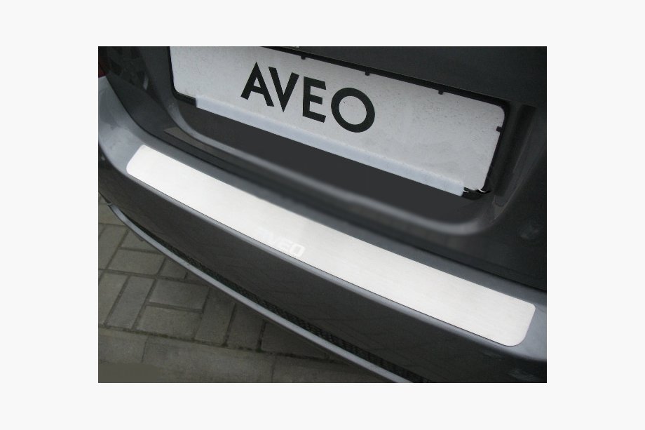 Chevrolet Aveo T250 2005–2011 Aizmugurējā bampera uzlika Nataniko (nerūsējošais tērauds) Sedans (4 durvju) Image
