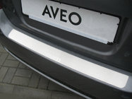 Chevrolet Aveo T250 2005–2011 Aizmugurējā bampera uzlika Nataniko (nerūsējošais tērauds) Sedans (4 durvju) foto 1
