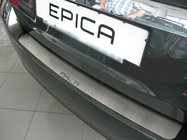 Chevrolet Epica 2006–2014 Natanika aizmugurējā bufera aizsarguzlika (nerūsējošais tērauds) foto 1