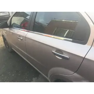 Apakšējās logu apdares līstes (4 gab., nerūsējošais tērauds) Chevrolet Aveo T250 2005–2011 foto 3