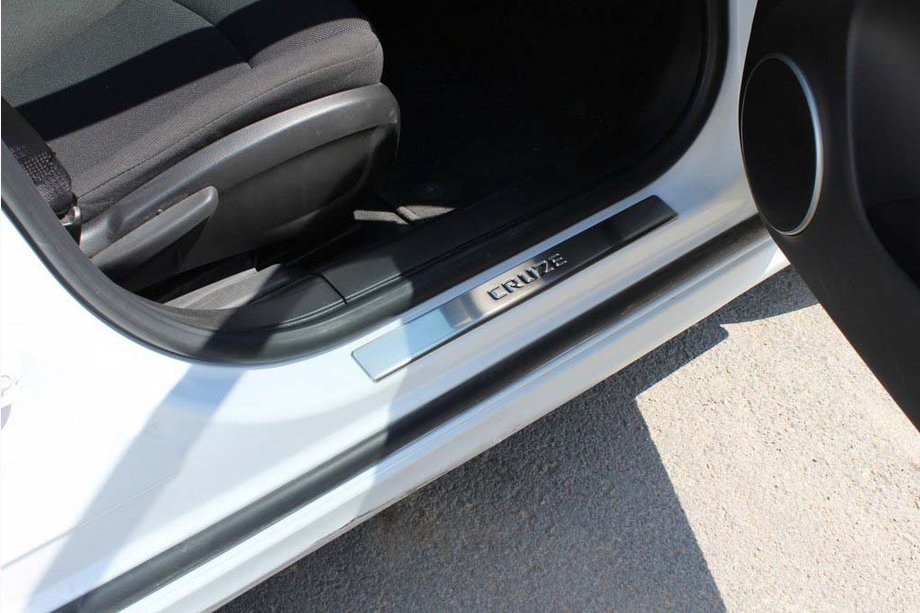 Chevrolet Cruze 2009–2015 Hroma sliekšņu uzlikas (4 gab., OmsaLine) Foto 2