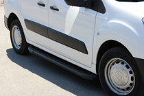 Peugeot Partner Tepee 2008–2018 Sānu pakāpieni Allmond Black (2 gab., alumīnijs) foto 1