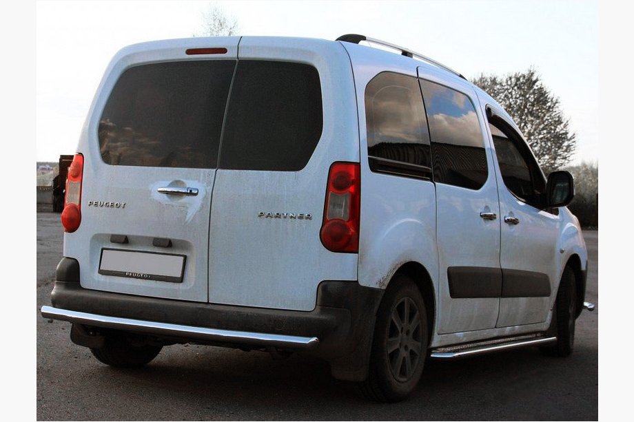 Peugeot Partner Tepee 2008–2018 Aizmugures aizsargstienis AK002 (nerūsējošais tērauds) 51 mm Image