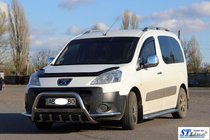 Peugeot Partner Tepee 2008–2018 Kengurustienis WT003-Plus (nerūsējošais tērauds) foto 2