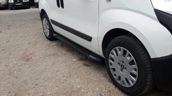 Fiat Fiorino/Qubo 2008–2024 Sānu sliekšņi Rainbow Black (2 gab., alumīnija profils) foto 5