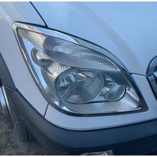 Priekšējo lukturu uzlikas (2006-2013, 2 gab., nerūs. tērauds) Mercedes Sprinter W906 2006–2018 foto 1