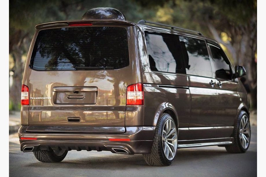 Volkswagen T5 Multivan 2003–2010 Aizmugurējā bampera uzlika Sport 2 (krāsošanai) Image