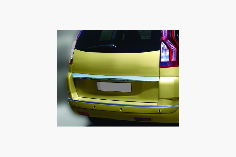Citroen C-4 Picasso 2006–2013 Uzliktnis virs numura zīmes (nerūsējošais tērauds) Foto 1