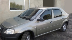 Renault Logan I 2005–2008 Logu vēja deflektori (4 gab., ANV) foto 1