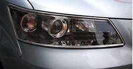 Hyundai Sonata NF 2004–2009 Hromētas priekšējo lukturu uzlikas 2005-2008 (2 gab., plastmasa) foto 1