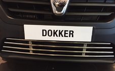 Dacia Dokker 2013–2022 Bampera restes (nerūsējošais tērauds) foto 2