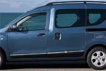 Renault Dokker 2013–2022 Durvju moldingi (4 gab., nerūsējošais tērauds) foto 1