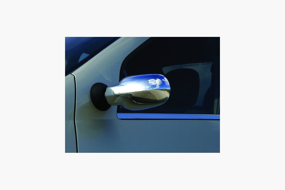 Dacia Logan I 2005–2008 Pilnas atpakaļskata spoguļu uzlikas (2 gab.) ABS – hromēta plastmasa Foto 5
