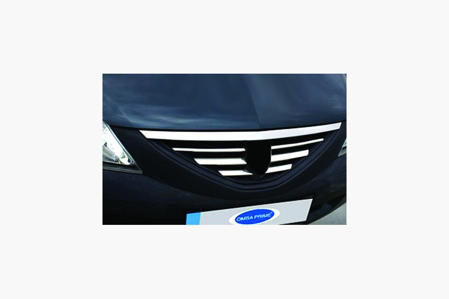 Dacia Logan MCV 2004–2014 Priekšējā radiatora režģa uzlikas (nerūsējošais tērauds) Image