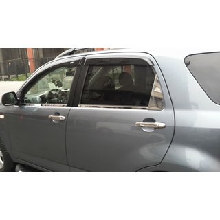 Ārējās logu apmales (4 gab., nerūsējošais tērauds) Daihatsu Terios 2006–2017 foto 4
